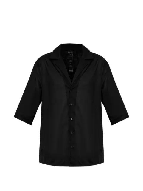 button-up short-sleeve shirt by BALMAIN