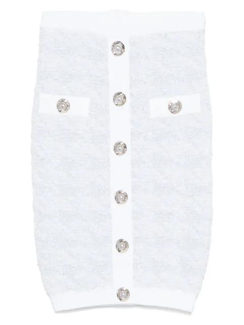 buttoned midi skirt by BALMAIN
