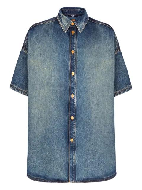buttoned short-sleeve shirt by BALMAIN