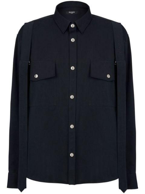 chest flap-pocket detail shirt by BALMAIN
