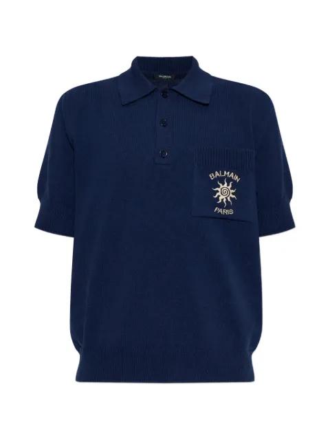 chest-pocket polo shirt by BALMAIN