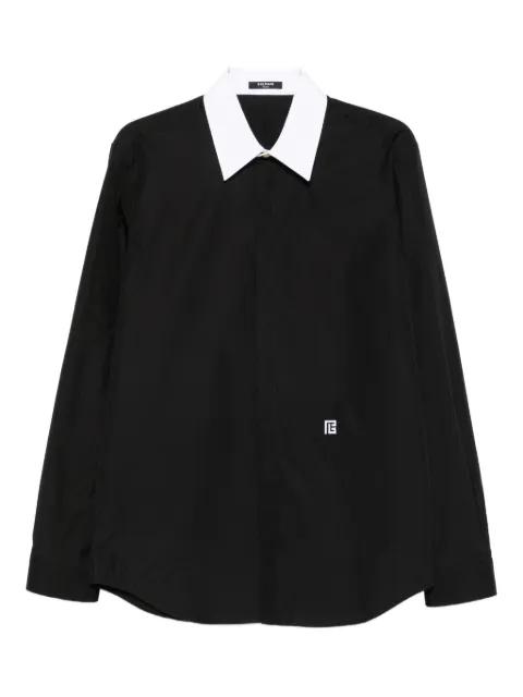 contrast-collar shirt by BALMAIN