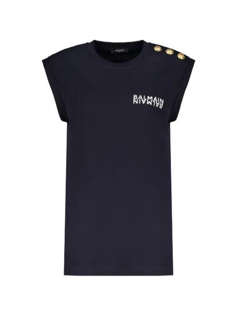 cotton logo T-shirt by BALMAIN