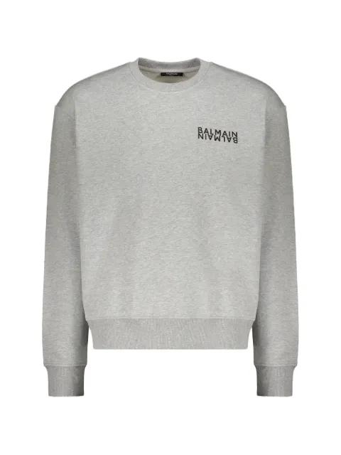 cotton logo sweatshirt by BALMAIN