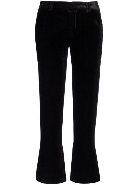 cropped velvet trousers by BALMAIN