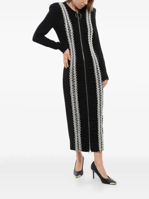 crystal-embellished midi dress by BALMAIN