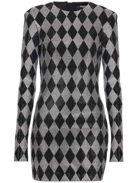 crystal-embellished minidress by BALMAIN