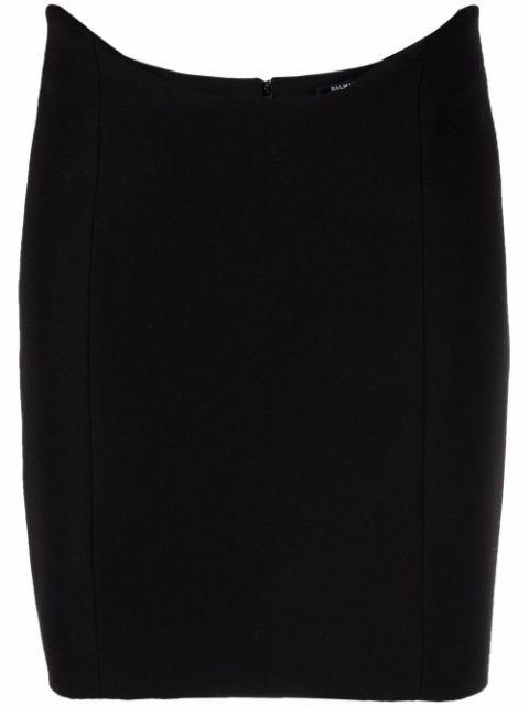 curved waist fitted skirt by BALMAIN