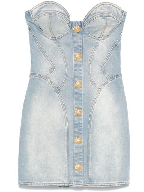 denim mini dress by BALMAIN