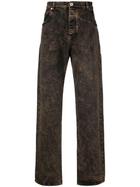 distressed-effect dnim jeans by BALMAIN