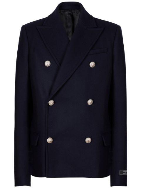 double-breasted coat by BALMAIN