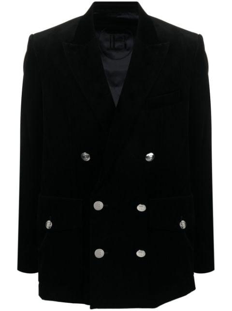 double-breasted corduroy blazer by BALMAIN