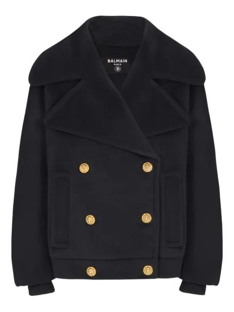 double-breasted peacoat by BALMAIN