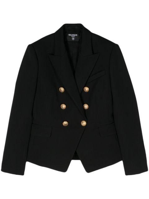 double-breasted wool blazer by BALMAIN