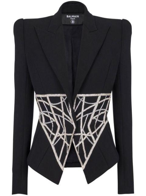 double-breasted wool blazer by BALMAIN