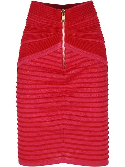 draped midi skirt by BALMAIN