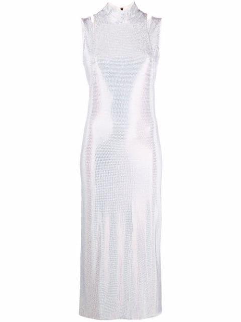 embellished mid length dress by BALMAIN
