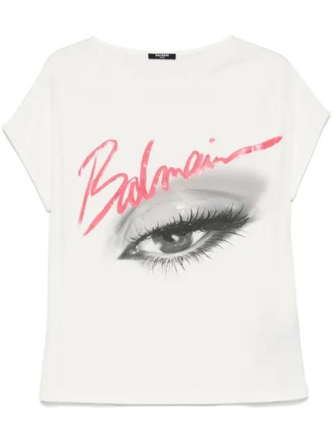 eye-print T-shirt by BALMAIN