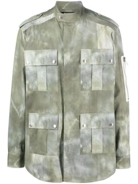 faded-effect military jacket by BALMAIN
