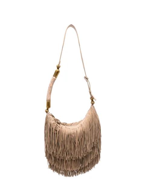 fringed suede tote bag by BALMAIN