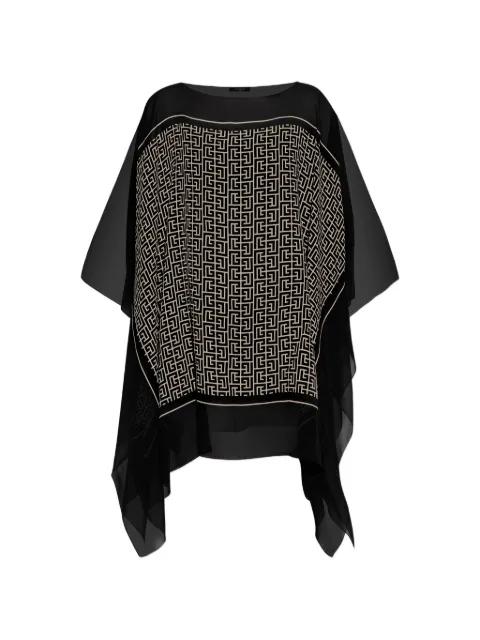 geometric-print beach dress by BALMAIN
