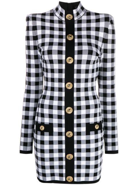 gingham mini dress by BALMAIN