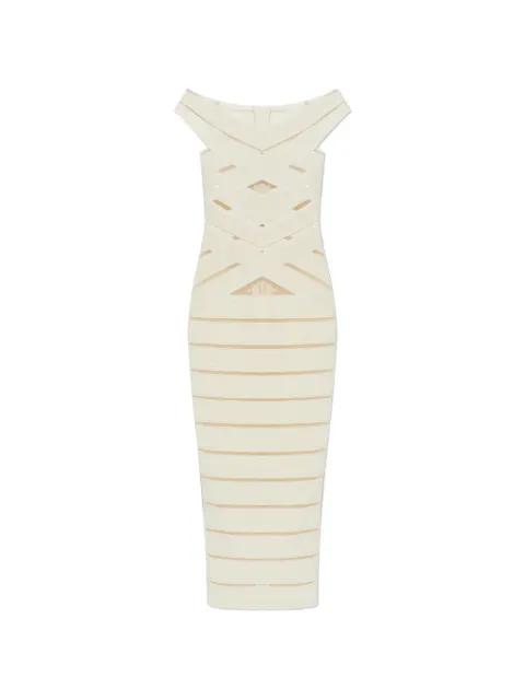 glitter-embellished mini dress by BALMAIN