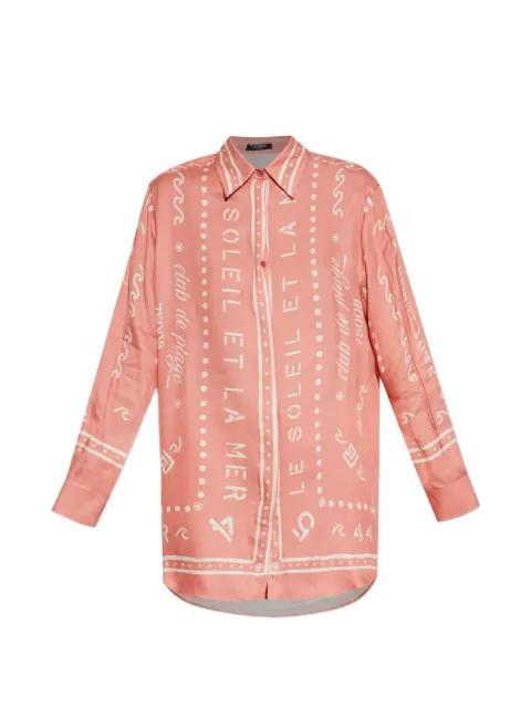 graphic-print shirt by BALMAIN