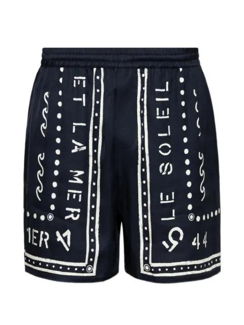graphic-print shorts by BALMAIN