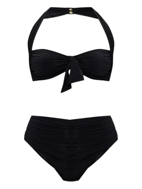 halterneck ruched bikini by BALMAIN