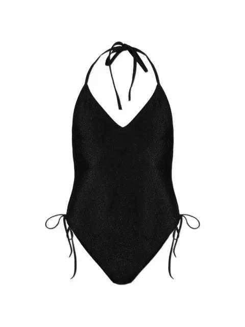 halterneck side-tie swimsuit by BALMAIN
