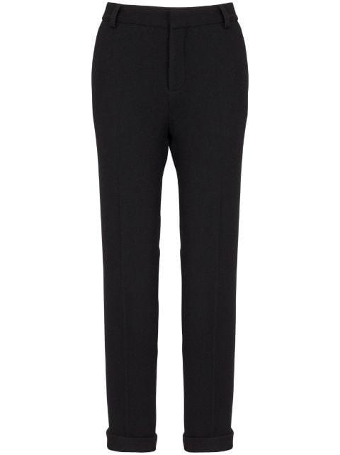 high-waisted tapered-leg trousers by BALMAIN