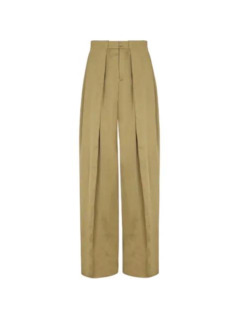 knife-pleats tailored trousers by BALMAIN