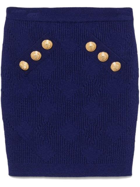 knitted mini skirt by BALMAIN