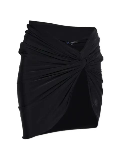 knot-detail draped mini skirt by BALMAIN