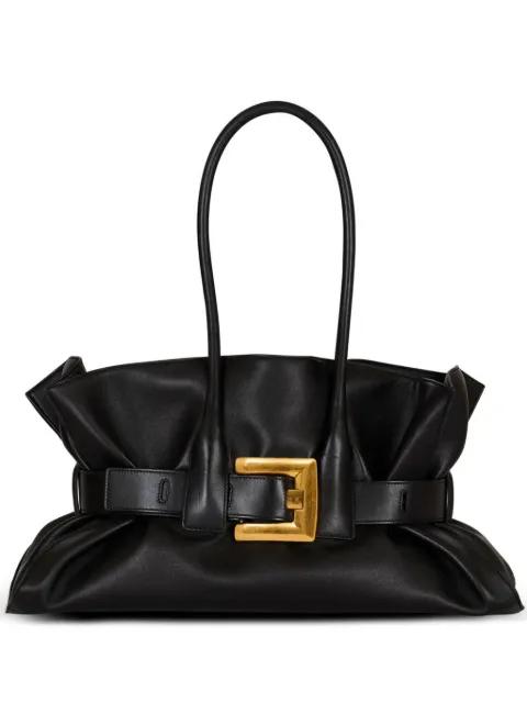 large Anthem buckled shoulder bag by BALMAIN