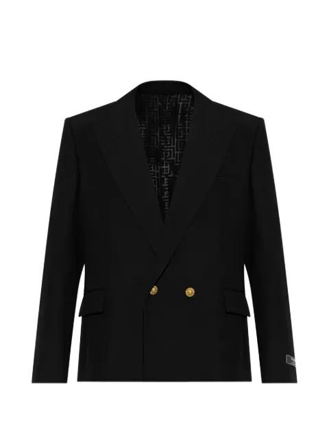 lion-button double-breasted jacket by BALMAIN