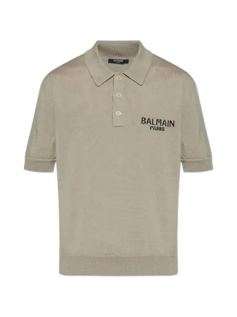 logo-detail polo shirt by BALMAIN