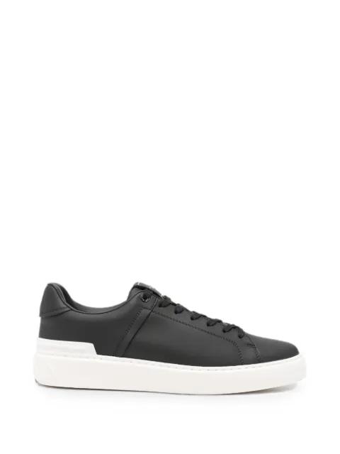 logo-embossed lace-up sneakers by BALMAIN