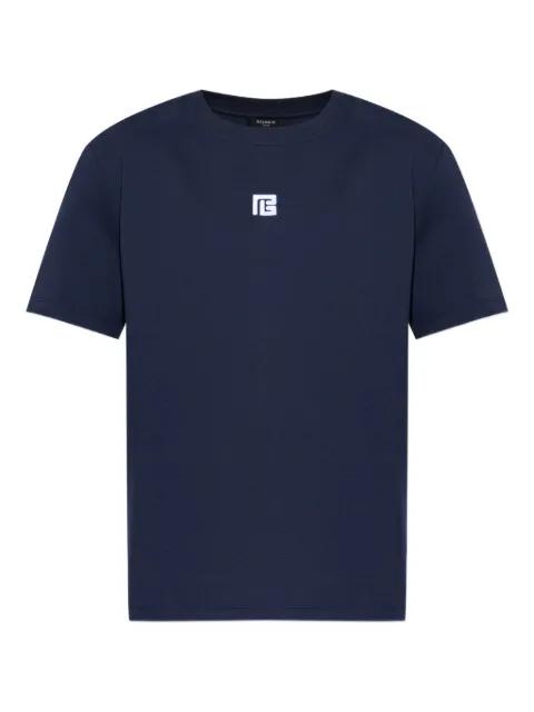 logo-embroidered crew-neck T-shirt by BALMAIN