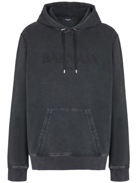 logo-embroidered hoodie by BALMAIN