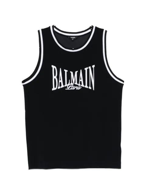 logo-embroidered tank top by BALMAIN