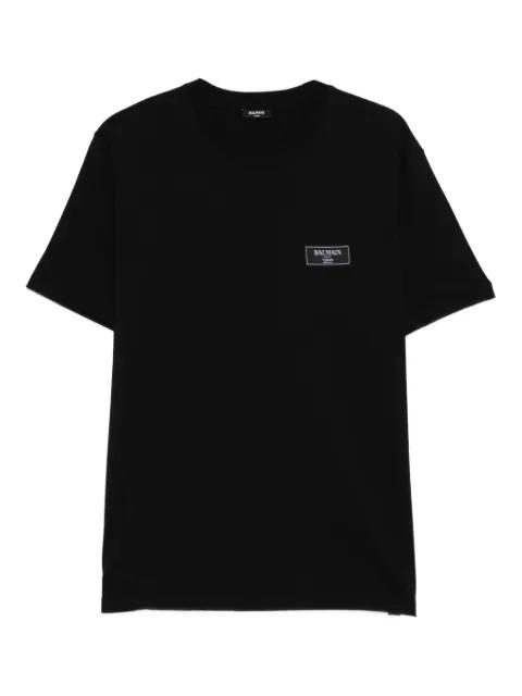 logo-motif cotton T-shirt by BALMAIN