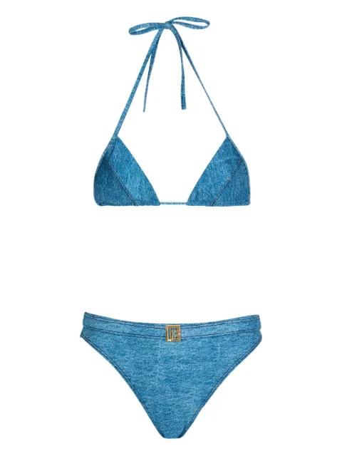 logo-plaque bikini by BALMAIN
