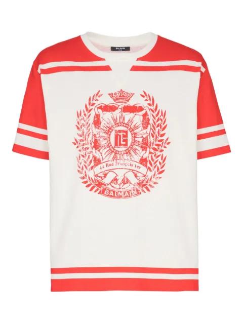logo-print T-shirt by BALMAIN
