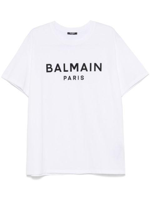 logo-print T-shirt by BALMAIN