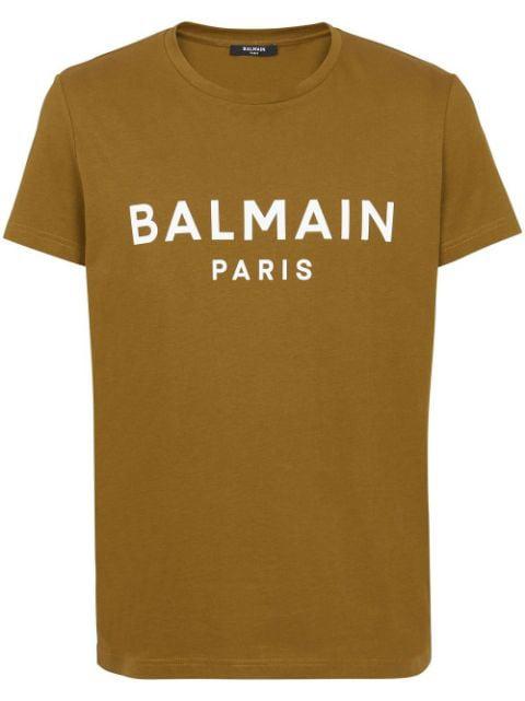 logo-print organic-cotton T-shirt by BALMAIN