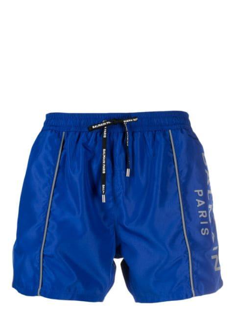 logo-print swim shorts by BALMAIN