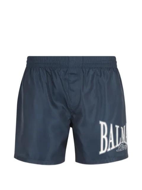 logo-print swim shorts by BALMAIN