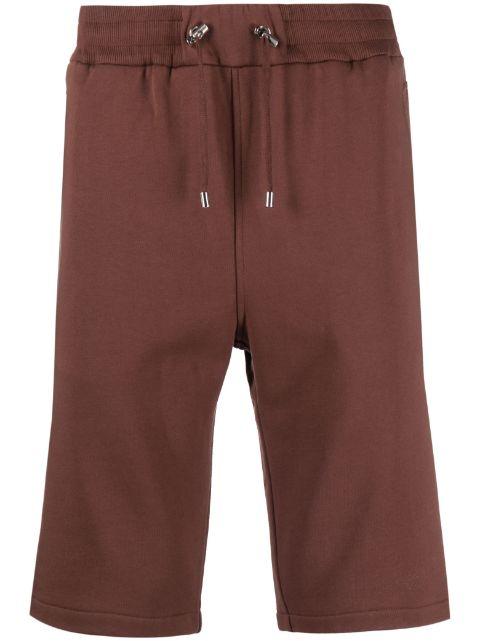 logo-print track shorts by BALMAIN